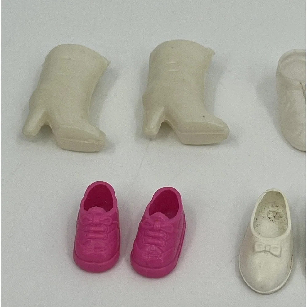 Vintage Lot of Shoes and Boots For Barbie Kelly Stacie Dolls 8 Pairs